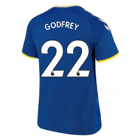 Herren Fußball Ben Godfrey #22 Königsblau Heimtrikot Trikot 2021/22 T-Shirt