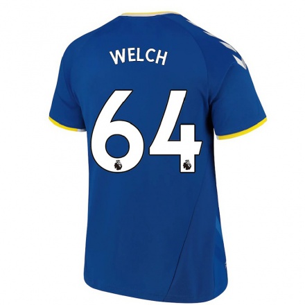 Herren Fußball Reece Welch #64 Königsblau Heimtrikot Trikot 2021/22 T-Shirt