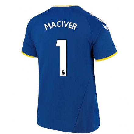 Herren Fußball Sandy MacIver #1 Königsblau Heimtrikot Trikot 2021/22 T-Shirt