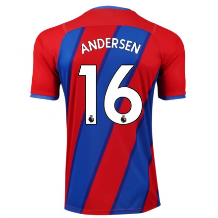 Herren Fußball Joachim Andersen #16 Königsblau Heimtrikot Trikot 2021/22 T-Shirt