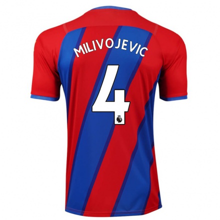 Herren Fußball Luka Milivojevic #4 Königsblau Heimtrikot Trikot 2021/22 T-Shirt