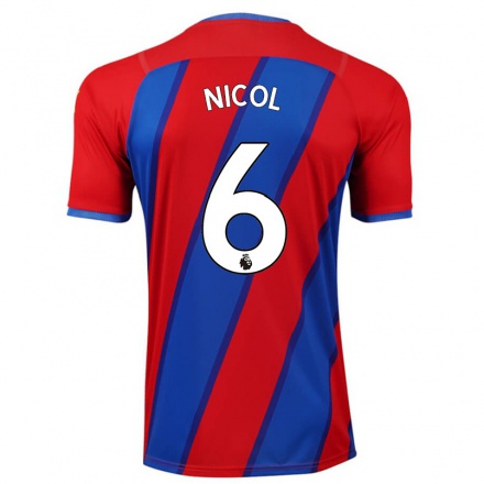 Herren Fußball Leigh Nicol #6 Königsblau Heimtrikot Trikot 2021/22 T-Shirt