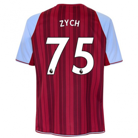 Herren Fußball Oliwier Zych #75 Kastanienbraun Heimtrikot Trikot 2021/22 T-Shirt
