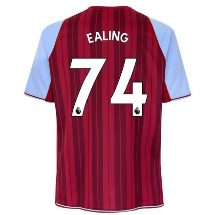 Herren Fußball Frankie Ealing #74 Kastanienbraun Heimtrikot Trikot 2021/22 T-Shirt