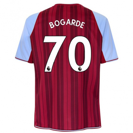 Herren Fußball Lamare Bogarde #70 Kastanienbraun Heimtrikot Trikot 2021/22 T-Shirt