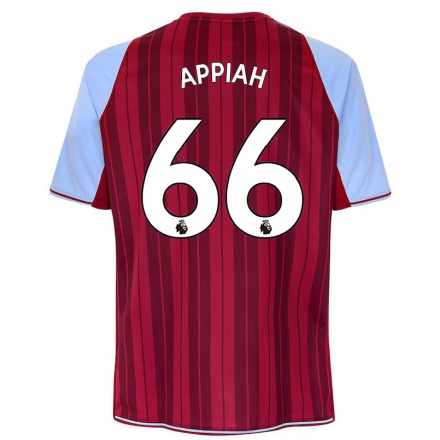 Herren Fußball Paul Appiah #66 Kastanienbraun Heimtrikot Trikot 2021/22 T-Shirt