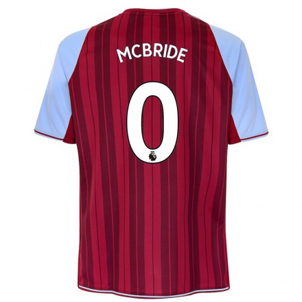 Herren Fußball Caolan McBride #0 Kastanienbraun Heimtrikot Trikot 2021/22 T-Shirt