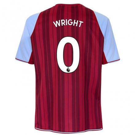 Herren Fußball James Wright #0 Kastanienbraun Heimtrikot Trikot 2021/22 T-Shirt