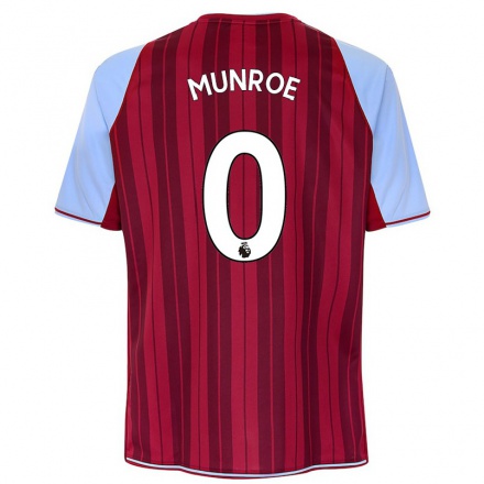 Herren Fußball Finley Munroe #0 Kastanienbraun Heimtrikot Trikot 2021/22 T-Shirt