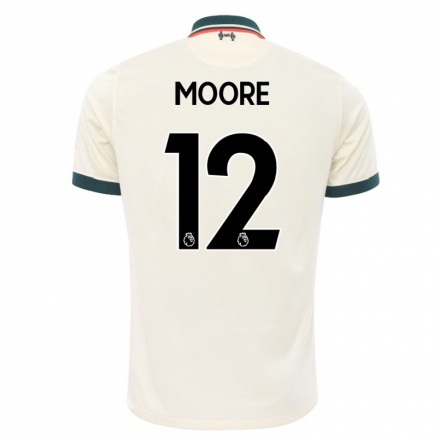 Herren Fußball Meikayla Moore #12 Beige Auswärtstrikot Trikot 2021/22 T-shirt