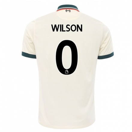Herren Fußball Sean Wilson #0 Beige Auswärtstrikot Trikot 2021/22 T-Shirt