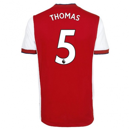Herren Fußball Thomas Teye Partey #5 Gelb Auswärtstrikot Trikot 2021/22 T-Shirt