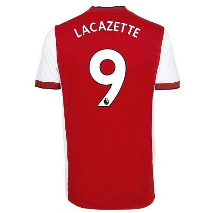 Herren Fußball Alexandre Lacazette #9 Gelb Auswärtstrikot Trikot 2021/22 T-Shirt