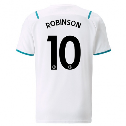 Herren Fußball Sammy Robinson #10 Weiß Auswärtstrikot Trikot 2021/22 T-Shirt