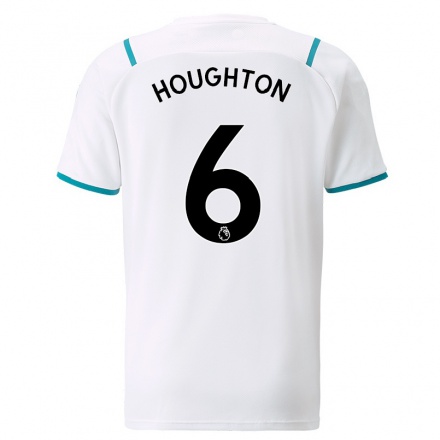 Herren Fußball Steph Houghton #6 Weiß Auswärtstrikot Trikot 2021/22 T-Shirt