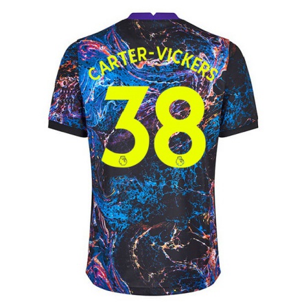 Herren Fußball Cameron Carter-Vickers #38 Mehrfarbig Auswärtstrikot Trikot 2021/22 T-Shirt