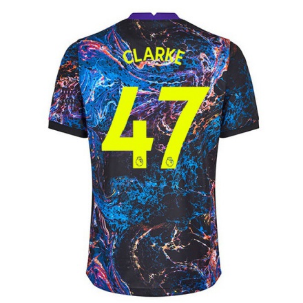 Herren Fußball Jack Clarke #47 Mehrfarbig Auswärtstrikot Trikot 2021/22 T-Shirt