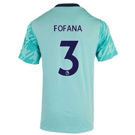 Herren Fußball Wesley Fofana #3 Hellgrün Auswärtstrikot Trikot 2021/22 T-Shirt