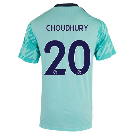 Herren Fußball Hamza Choudhury #20 Hellgrün Auswärtstrikot Trikot 2021/22 T-Shirt