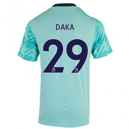 Herren Fußball Patson Daka #29 Hellgrün Auswärtstrikot Trikot 2021/22 T-Shirt