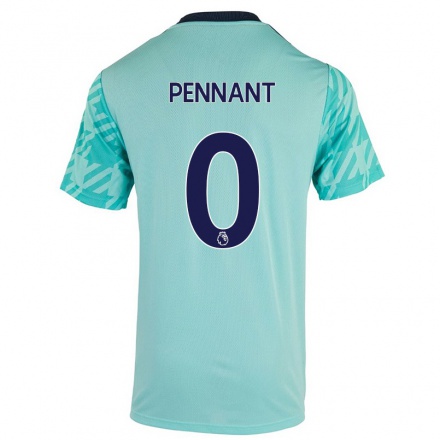 Herren Fußball Kian Pennant #0 Hellgrün Auswärtstrikot Trikot 2021/22 T-Shirt