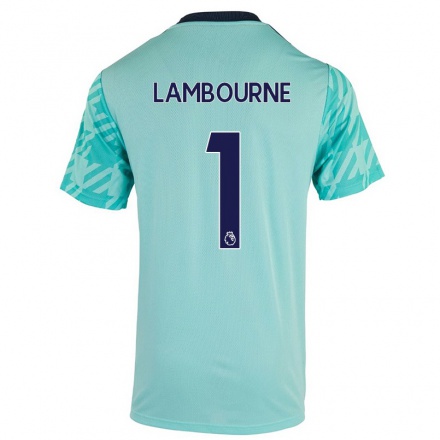 Herren Fußball Demi Lambourne #1 Hellgrün Auswärtstrikot Trikot 2021/22 T-Shirt
