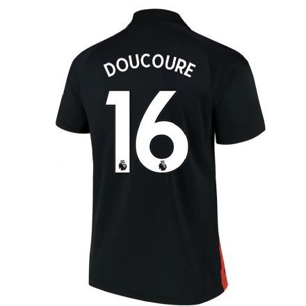 Herren Fußball Abdoulaye Doucoure #16 Schwarz Auswärtstrikot Trikot 2021/22 T-Shirt