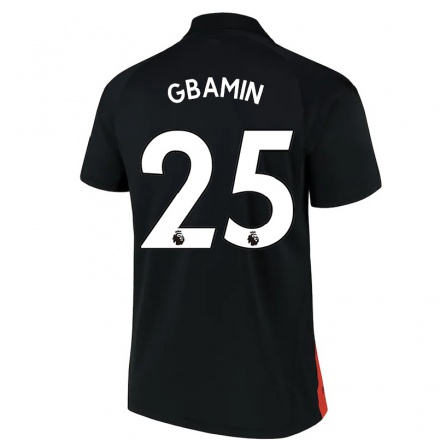 Herren Fußball Jean-Philippe Gbamin #25 Schwarz Auswärtstrikot Trikot 2021/22 T-Shirt