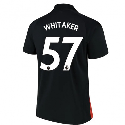Herren Fußball Charlie Whitaker #57 Schwarz Auswärtstrikot Trikot 2021/22 T-Shirt