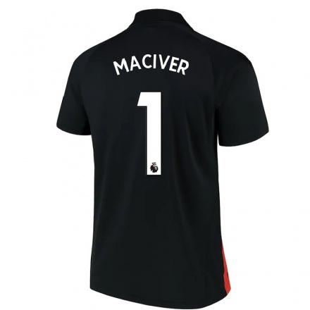 Herren Fußball Sandy MacIver #1 Schwarz Auswärtstrikot Trikot 2021/22 T-Shirt