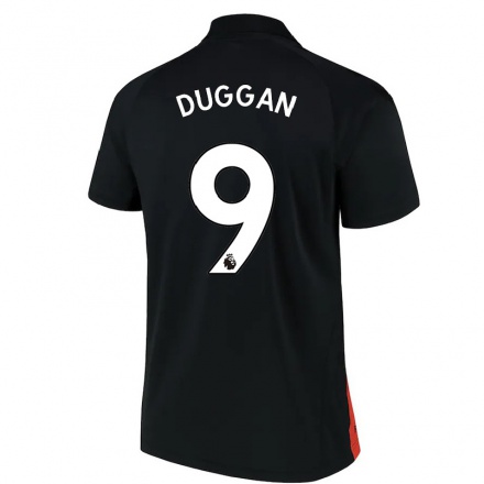 Herren Fußball Toni Duggan #9 Schwarz Auswärtstrikot Trikot 2021/22 T-Shirt