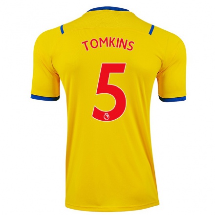 Herren Fußball James Tomkins #5 Gelb Auswärtstrikot Trikot 2021/22 T-Shirt