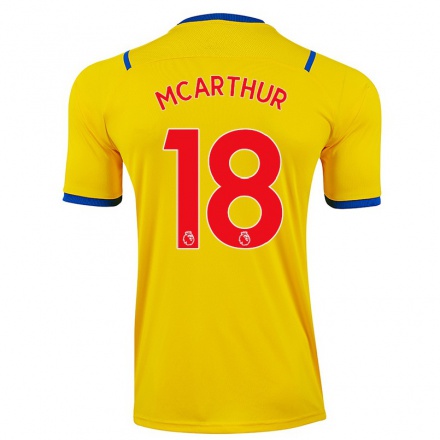 Herren Fußball James McArthur #18 Gelb Auswärtstrikot Trikot 2021/22 T-Shirt