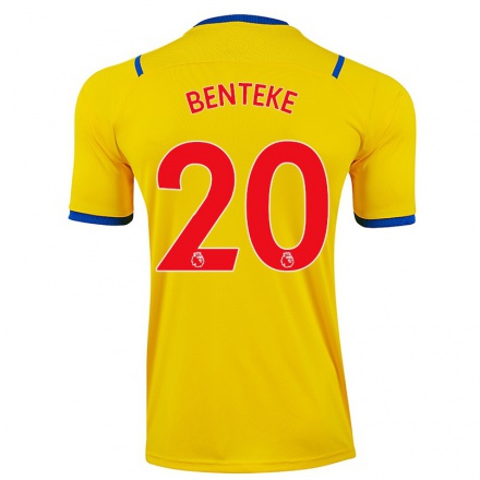 Herren Fußball Christian Benteke #20 Gelb Auswärtstrikot Trikot 2021/22 T-Shirt