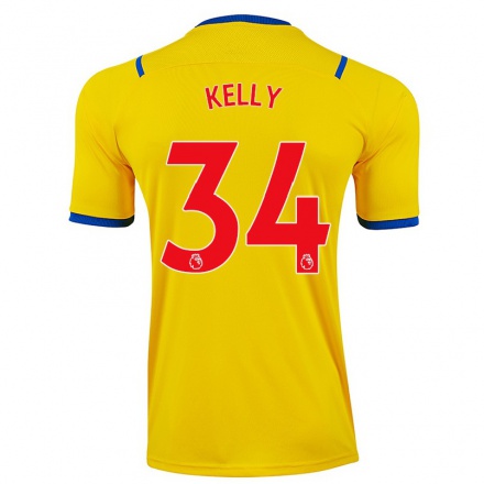 Herren Fußball Martin Kelly #34 Gelb Auswärtstrikot Trikot 2021/22 T-Shirt