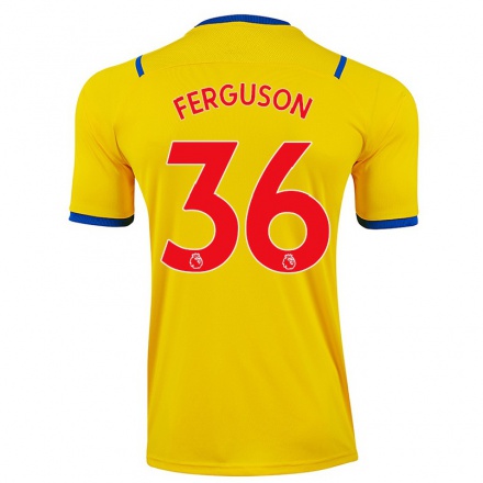 Herren Fußball Nathan Ferguson #36 Gelb Auswärtstrikot Trikot 2021/22 T-Shirt