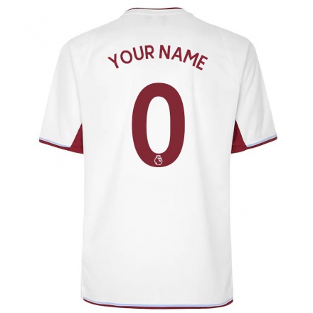 Herren Fußball Dein Name #0 Creme Auswärtstrikot Trikot 2021/22 T-Shirt