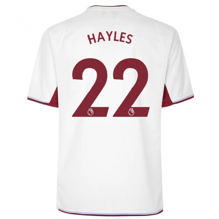 Herren Fußball Shania Hayles #22 Creme Auswärtstrikot Trikot 2021/22 T-Shirt