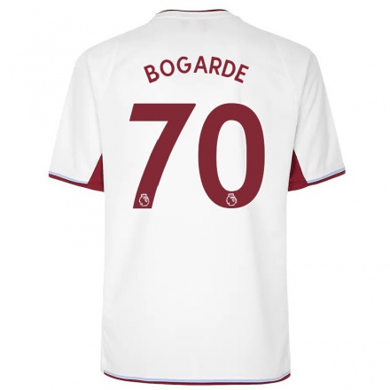 Herren Fußball Lamare Bogarde #70 Creme Auswärtstrikot Trikot 2021/22 T-Shirt