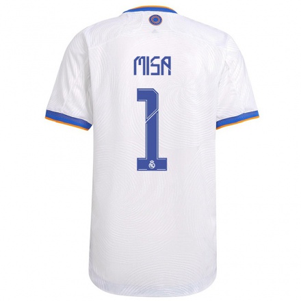 Herren Fußball Misa #1 Weiß Heimtrikot Trikot 2021/22 T-shirt