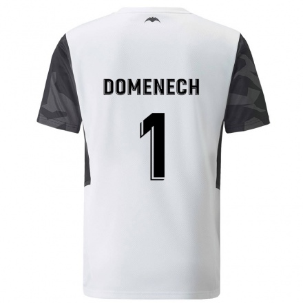 Herren Fußball Jaume Domenech #1 Weiß Heimtrikot Trikot 2021/22 T-shirt