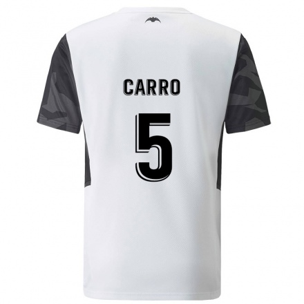Herren Fußball Marta Carro #5 Weiß Heimtrikot Trikot 2021/22 T-Shirt