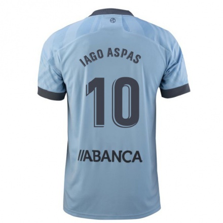 Herren Fußball Iago Aspas #10 Helles Lila Heimtrikot Trikot 2021/22 T-Shirt