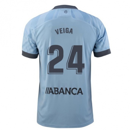 Herren Fußball Gabriel Veiga #24 Helles Lila Heimtrikot Trikot 2021/22 T-Shirt