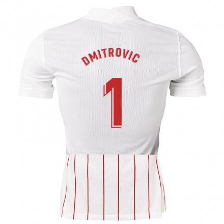 Herren Fußball Marko Dmitrovic #1 Weiß Heimtrikot Trikot 2021/22 T-Shirt