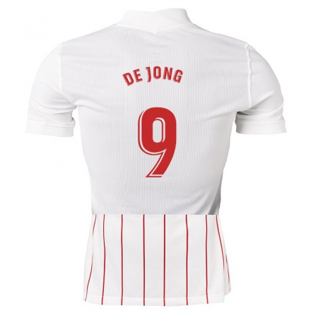 Herren Fußball Luuk de Jong #9 Weiß Heimtrikot Trikot 2021/22 T-Shirt