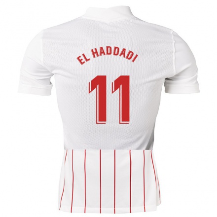 Herren Fußball Munir El Haddadi #11 Weiß Heimtrikot Trikot 2021/22 T-Shirt