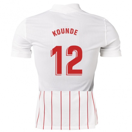 Herren Fußball Jules Kounde #12 Weiß Heimtrikot Trikot 2021/22 T-Shirt