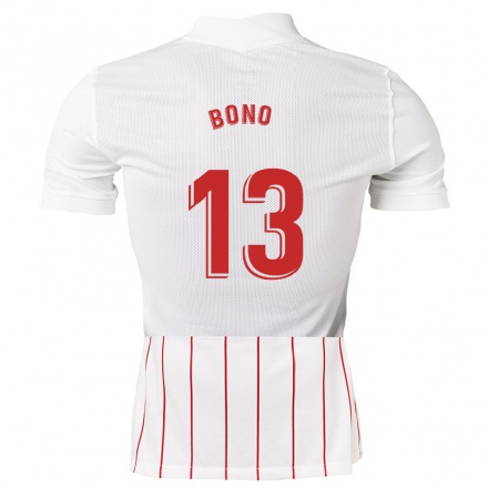 Herren Fußball Bono #13 Weiß Heimtrikot Trikot 2021/22 T-Shirt