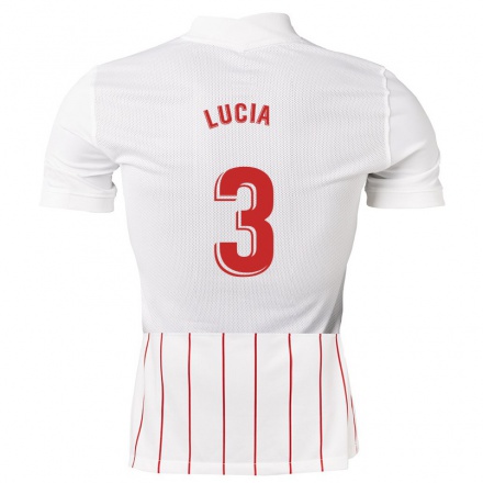 Herren Fußball Lucia #3 Weiß Heimtrikot Trikot 2021/22 T-Shirt